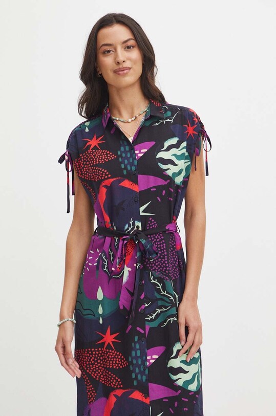 Sukienka maxi wzorzysta kolor multicolor RS24.SUD0B2 multicolor RS24