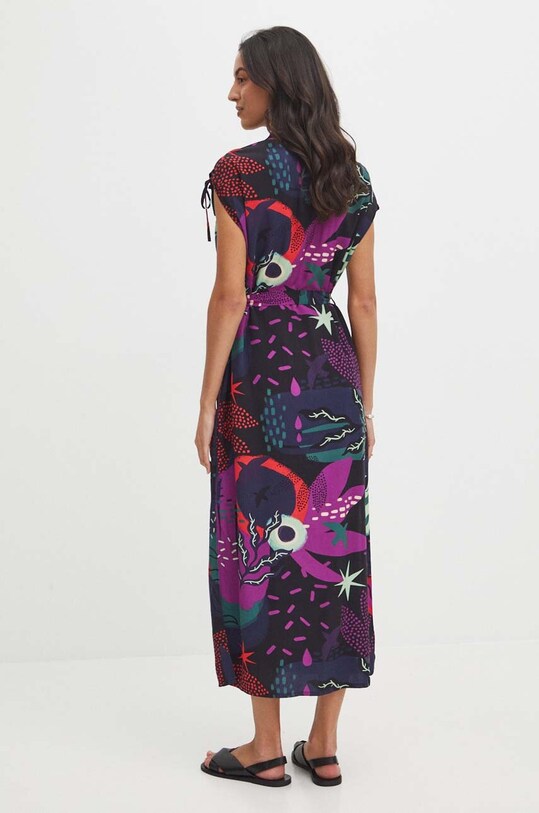Odzież Sukienka maxi wzorzysta kolor multicolor RS24.SUD0B2 multicolor