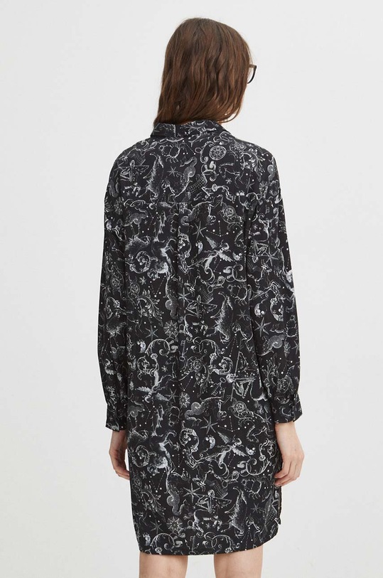 Sukienka damska midi z kolekcji Zodiak kolor czarny czarny RS24.SUD150