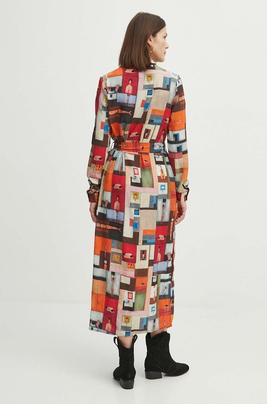 Šaty dámske maxi z kolekcie Jerzy Nowosielski x Medicine viac farieb viacfarebná RS24.SUD651