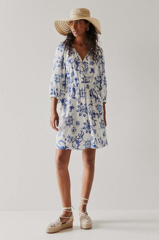 Medicine sukienka trzy czwarte beżowy RS24.SUD801