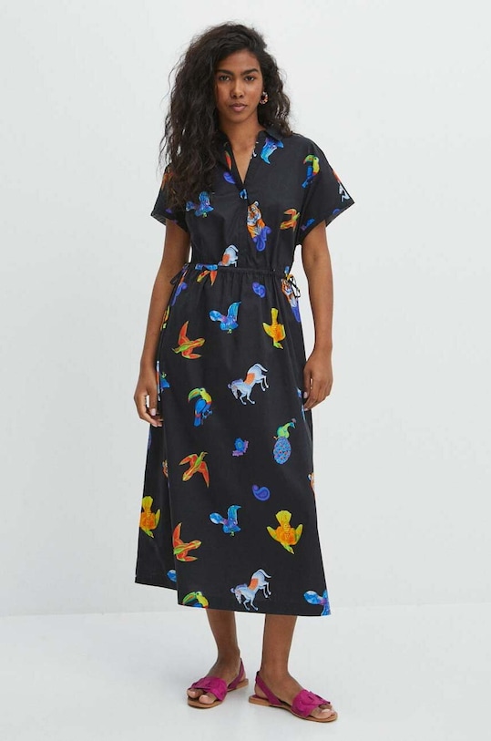 Sukienka damska z kolekcji Jane Tattersfield x Medicine kolor multicolor RS24.SUD852 multicolor RS24