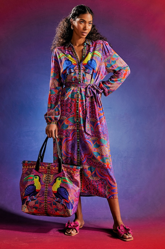 Šaty midi z kolekce Jane Tattersfield x Medicine více barev midi vícebarevná RS24.SUD853