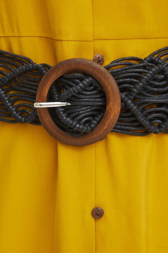 Šaty dámske žltá farba RS24.SUDA01 žltá