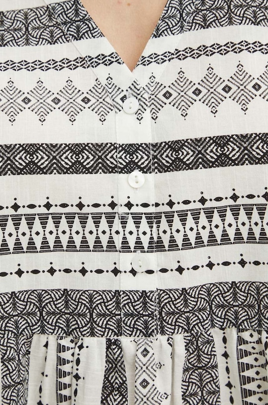 Bavlnené šaty dámske biela farba RS24.SUDA10 biela