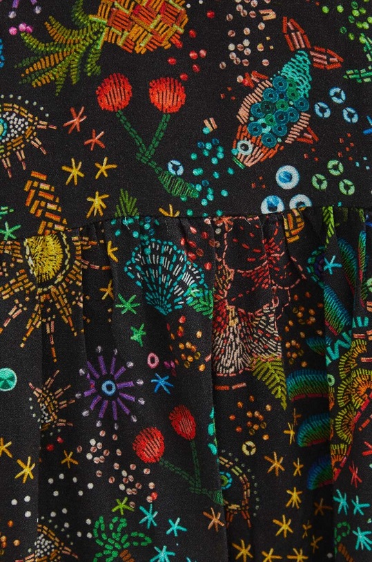 Sukienka damska mini wzorzysta kolor czarny RS24.SUDA15 czarny