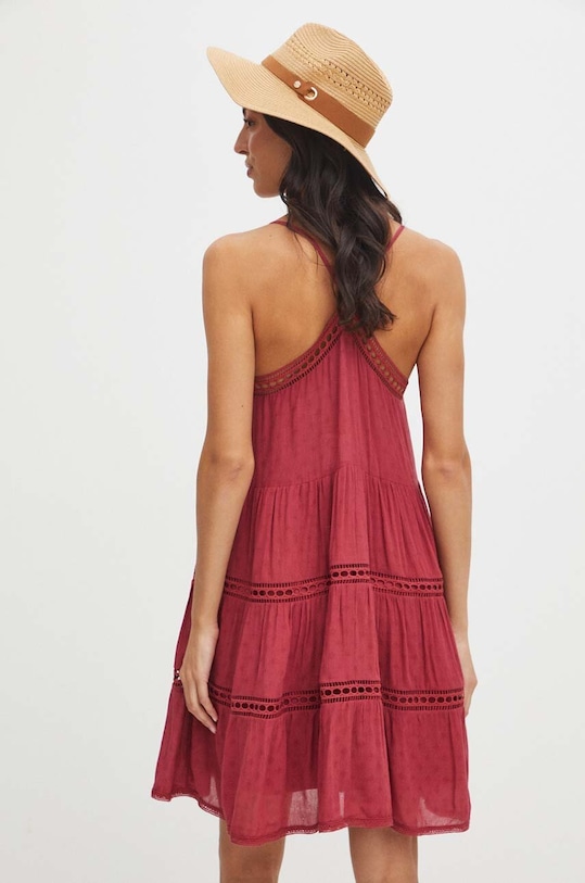 Sukienka mini gładka kolor różowy RS24.SUDB01 różowy RS24