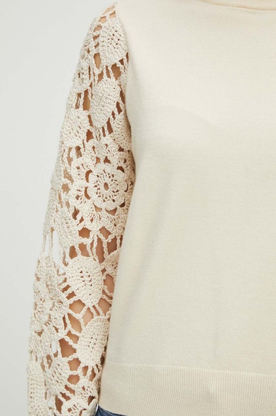 Svetr dámský béžová barva RS24.SWD101