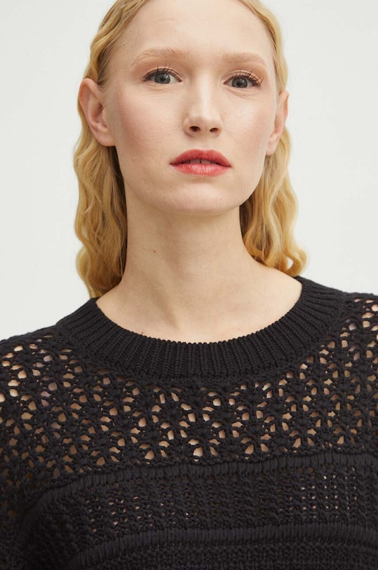 Sveter dámsky čierna farba RS24.SWD106 čierna