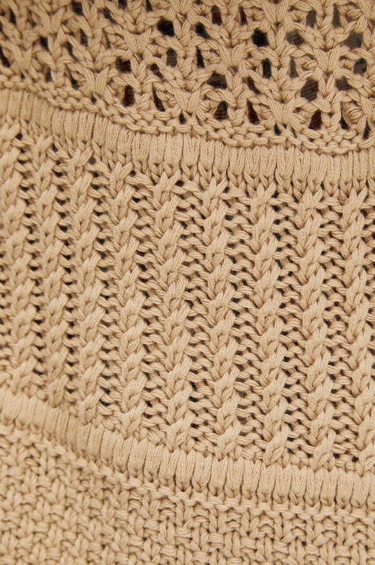 Kardigan damski ażurowy kolor beżowy RS24-SWD107