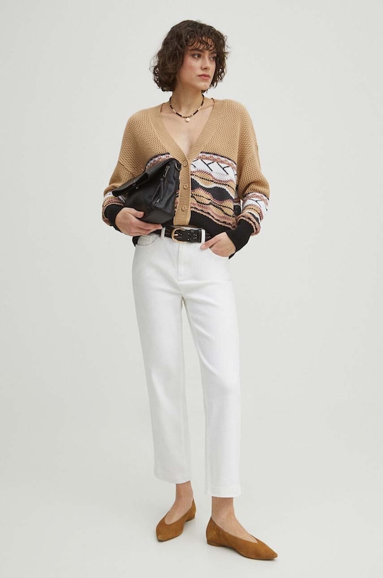 Medicine kardigan RS24.SWD400 beżowy RS24