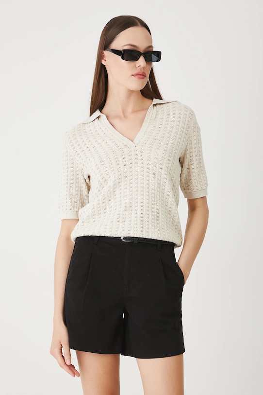 Medicine pantaloni scurti cu elastan negru RS24.SZD073