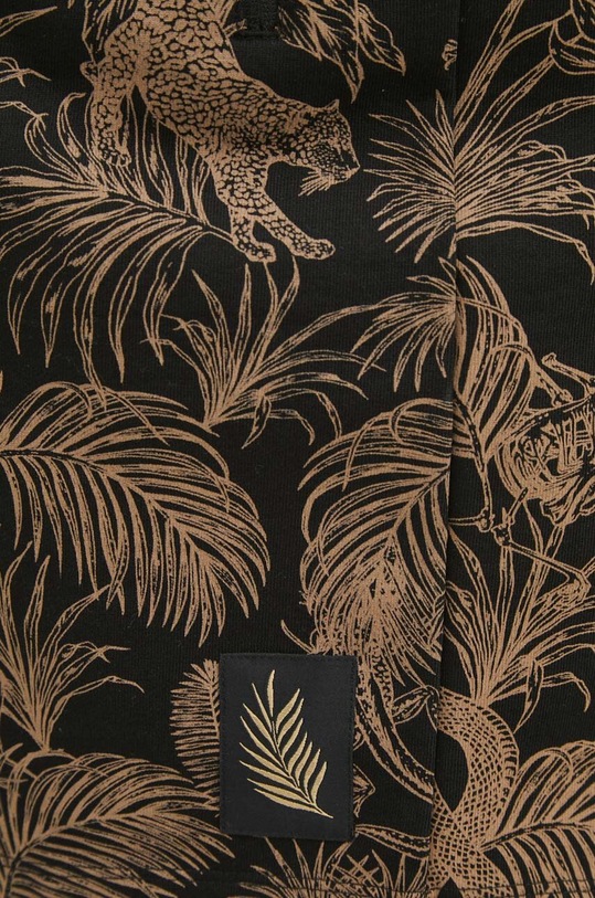 Bavlnené šortky pánske so vzorom čierna farba čierna RS24.SZM720