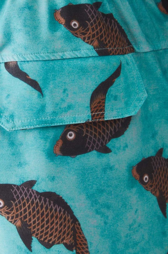 Szorty kąpielowe męskie wzorzyste kolor turkusowy RS24.SZMC20 turkusowy