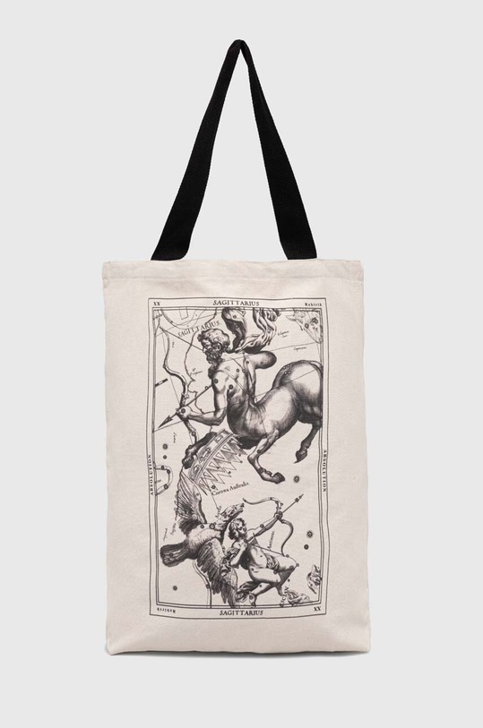 Torba bawełniana z kolekcji Zodiak - Strzelec kolor beżowy mieści A4 beżowy RS24.TCD156