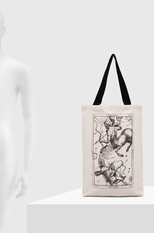 Torba bawełniana z kolekcji Zodiak - Strzelec kolor beżowy RS24.TCD156