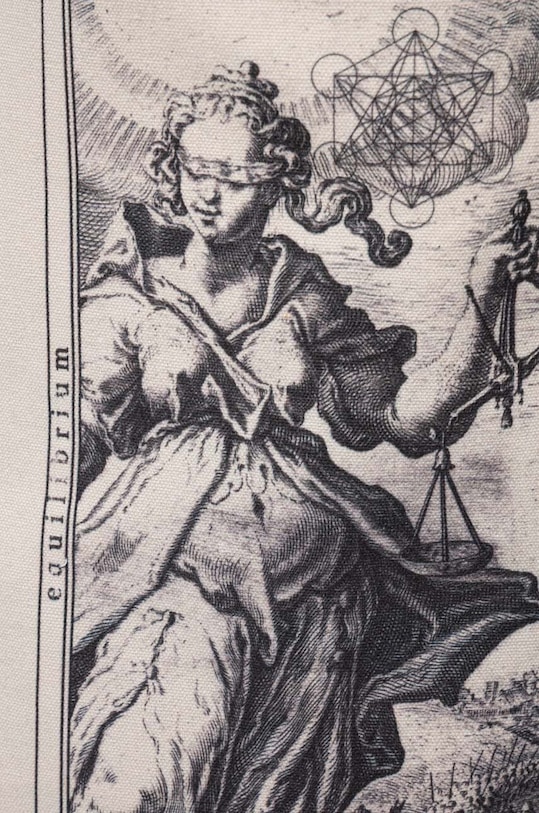 Torba bawełniana z kolekcji Zodiak - Waga kolor beżowy RS24.TCD157 beżowy