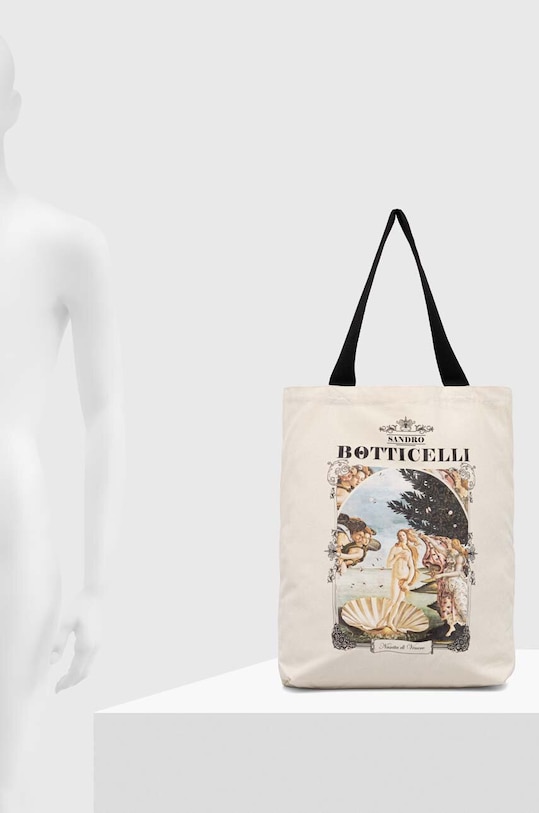 Bavlněná taška dámská z kolekce Eviva L'arte béžová barva RS24.TCD251