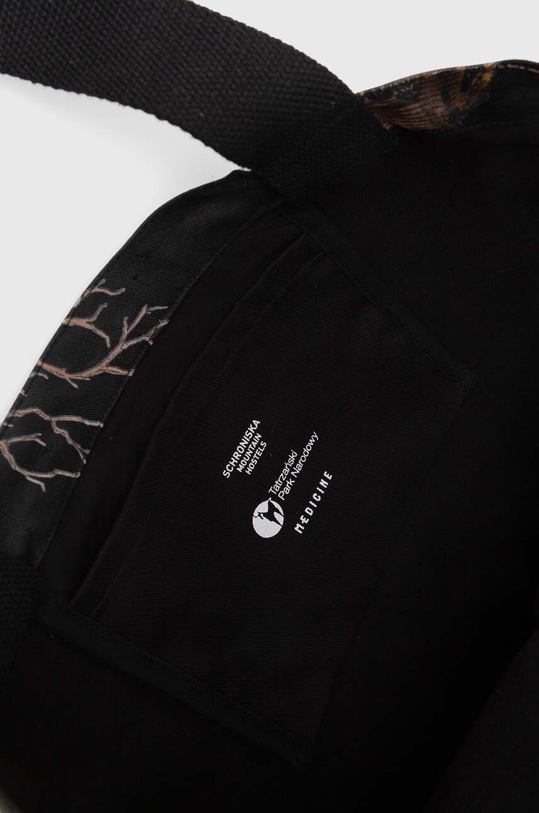 Bavlněná taška z kolekce Tatra National Park x Medicine černá barva RS24.TCDA52 černá