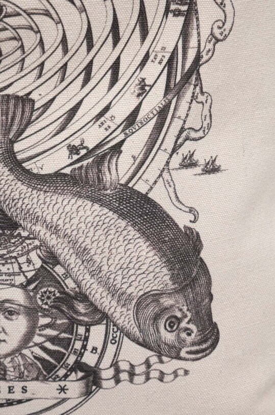 Torba bawełniana z kolekcji Zodiak - Ryby kolor beżowy beżowy RS24.TCM151