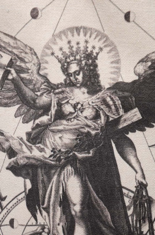 Torba bawełniana z kolekcji Zodiak - Panna kolor beżowy beżowy RS24.TCM152