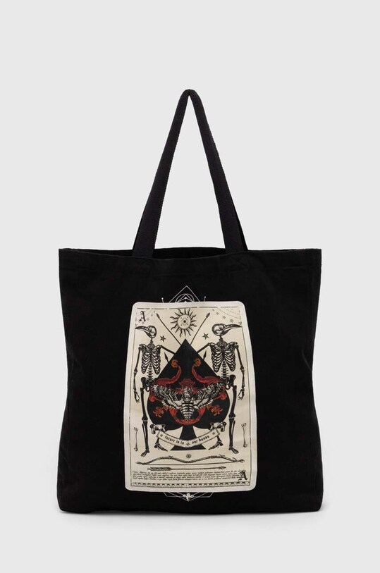 Torba bawełniana z kolekcji Love Alchemy kolor czarny mieści A4 czarny RS24.TCM200