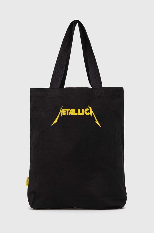 Torba bawełniana z nadrukiem Metallica kolor czarny RS24.TCMB50 czarny