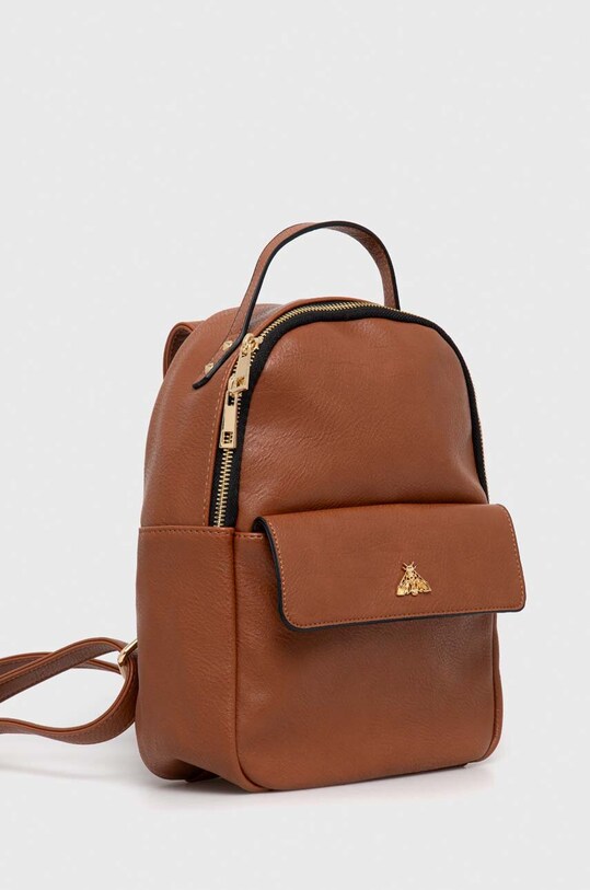 Plecak damski ze skóry ekologicznej kolor brązowy RS24.TOD104 brązowy RS24