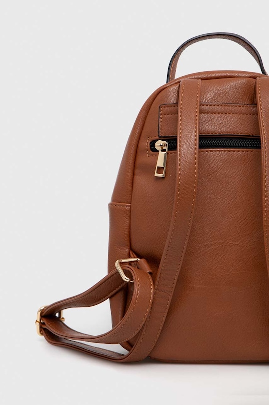 Akcesoria Plecak damski ze skóry ekologicznej kolor brązowy RS24.TOD104 brązowy