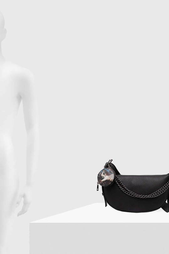 Kabelka dámská z eko-kůže z kolekce Eviva L'arte černá barva RS24.TOD254