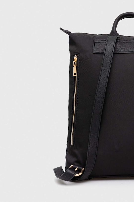 Plecak damski gładki kolor czarny czarny RS24.TOD307