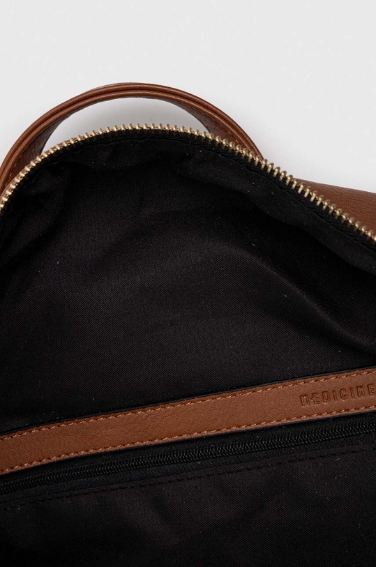 Plecak damski ze skóry ekologicznej gładki kolor brązowy brązowy RS24.TOD516