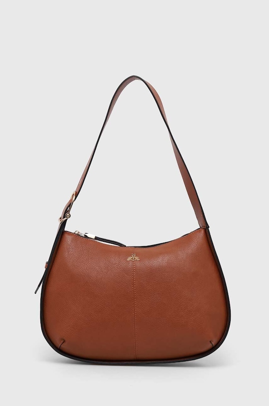 Torebka damska ze skóry ekologicznej kolor brązowy RS24.TOD517 brązowy RS24