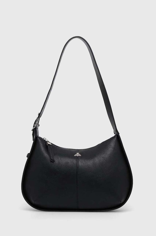 Kabelka dámska z ekologickej kože čierna farba nezmestí A4 čierna RS24.TOD517