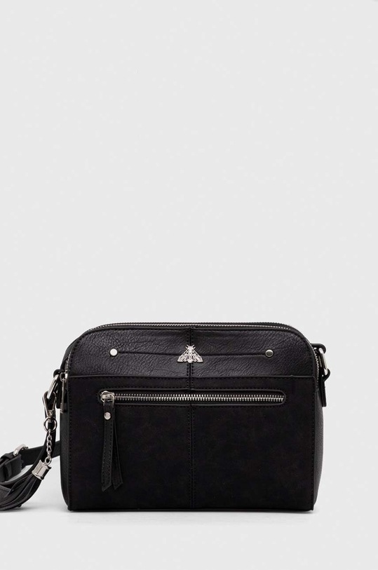 Torebka damska ze skóry ekologicznej kolor czarny imitacja skóry licowej czarny RS24.TOD519