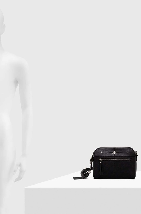 Torebka damska ze skóry ekologicznej kolor czarny RS24.TOD519