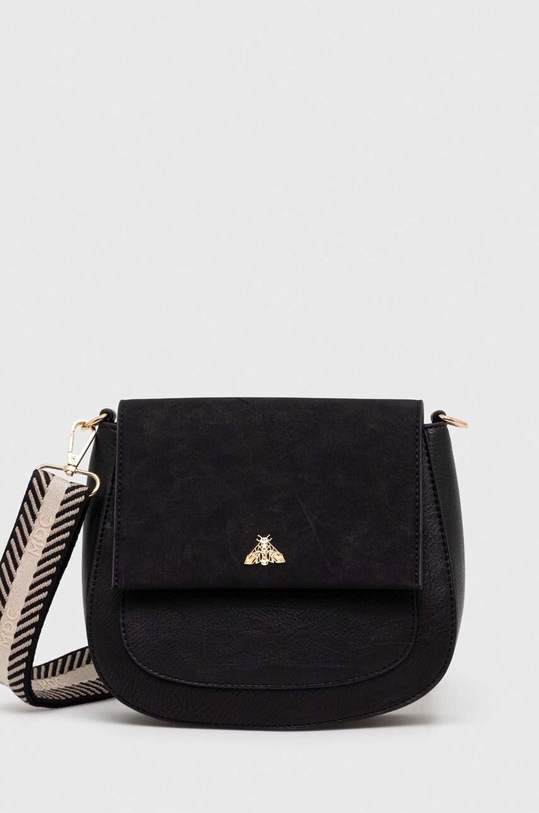 Torebka damska ze skóry ekologicznej kolor czarny imitacja skóry licowej czarny RS24.TOD604