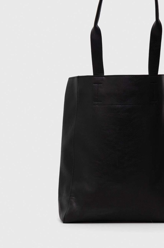 Akcesoria Torebka damska ze skóry ekologicznej kolor czarny RS24.TOD607 czarny