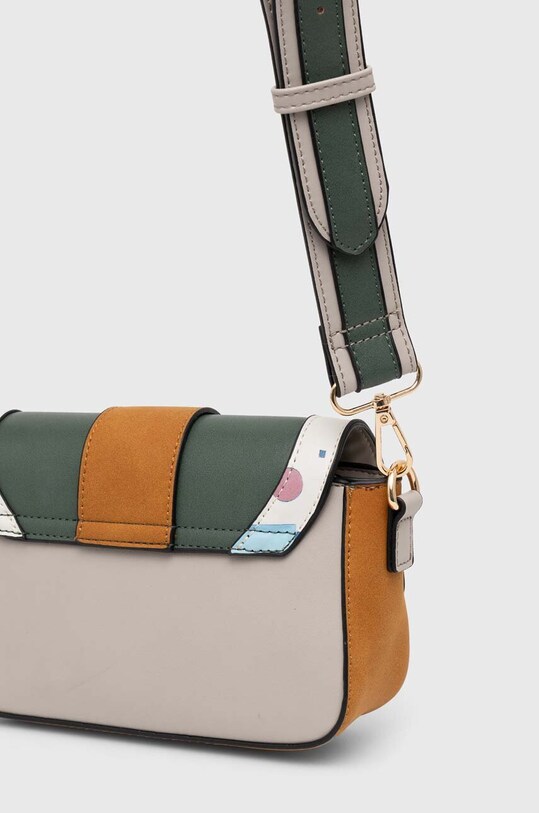 Torebka damska ze skóry ekologicznej z kolekcji Jerzy Nowosielski x Medicine kolor beżowy beżowy RS24.TOD650