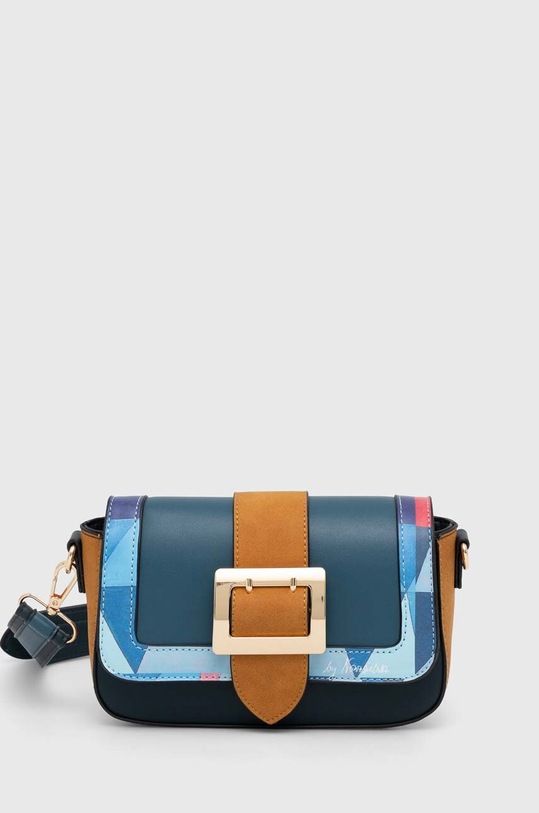 Torebka damska ze skóry ekologicznej z kolekcji Jerzy Nowosielski x Medicine kolor granatowy RS24.TOD650 granatowy RS24