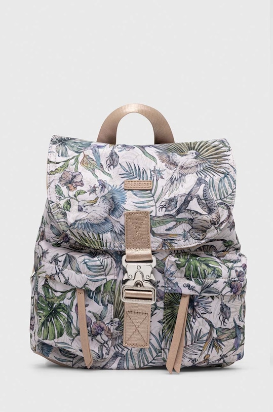 Ruksak dámsky so vzorom béžová farba syntetický béžová RS24.TOD711