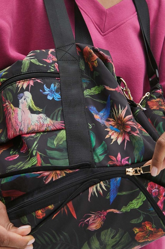 Torba travel damska składana wzorzysta kolor czarny RS24.TOD716