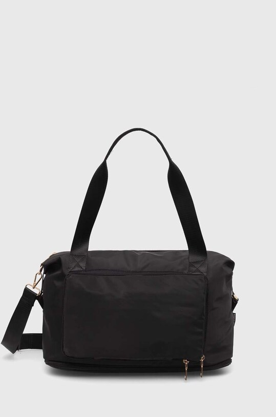 Torba travel składana unisex gładka kolor czarny mieści A4 czarny RS24.TOD717