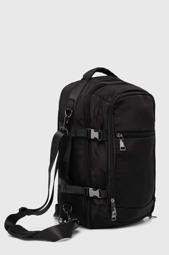 Akcesoria Plecak travel wielofunkcyjny unisex gładki kolor czarny RS24.TOD719 czarny