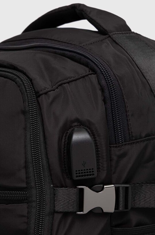 Plecak travel wielofunkcyjny unisex gładki kolor czarny czarny RS24.TOD719