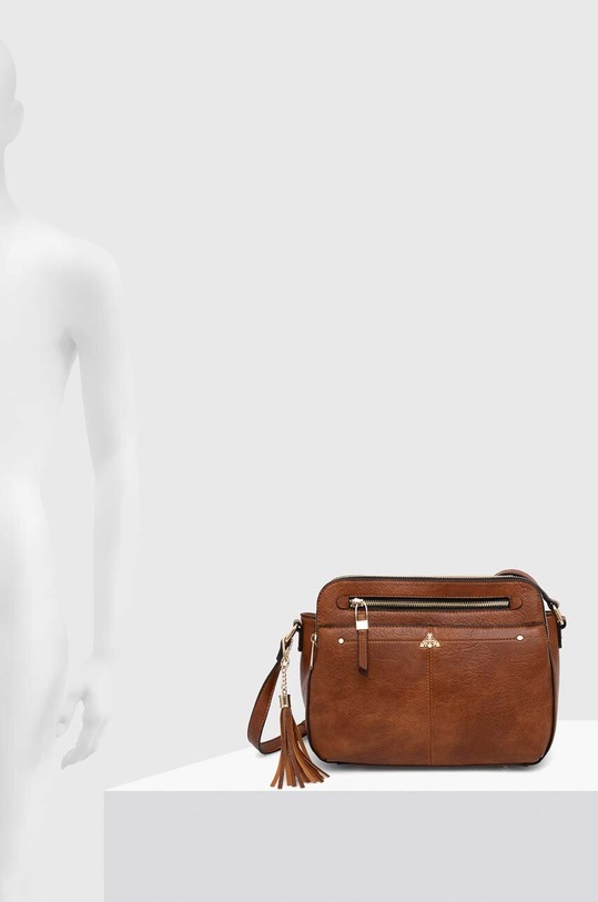 Torebka damska ze skóry ekologicznej kolor brązowy RS24.TOD724