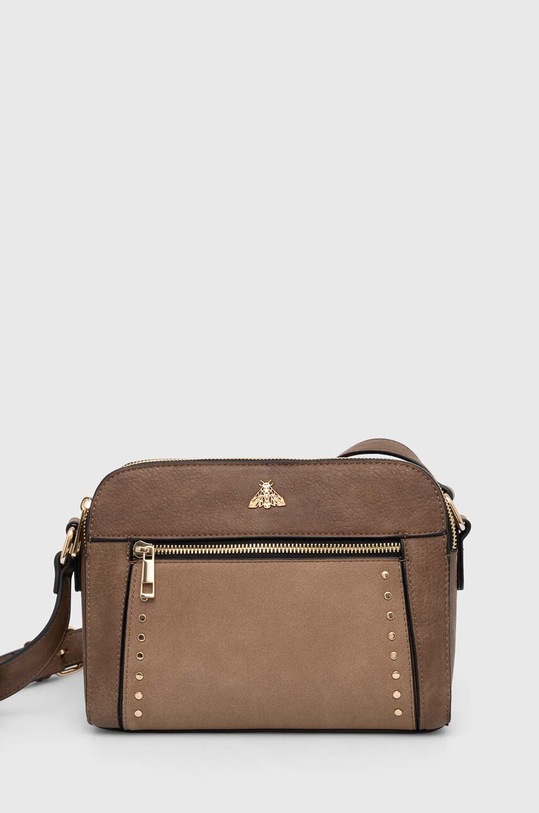 Kabelka dámska z ekologickej kože béžová farba nezmestí A4 béžová RS24.TOD900