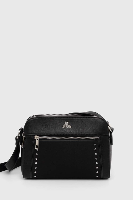 Kabelka dámska z ekologickej kože čierna farba nezmestí A4 čierna RS24.TOD900