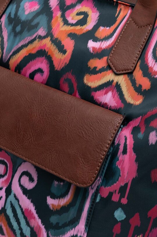 Torebka damska typu shopper wzorzysta kolor turkusowy turkusowy RS24.TOD916