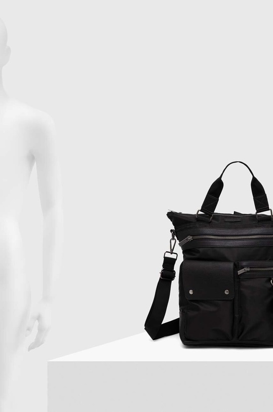 Taška pánská s funkcí batohu jednobarevná černá barva RS24.TOM600
